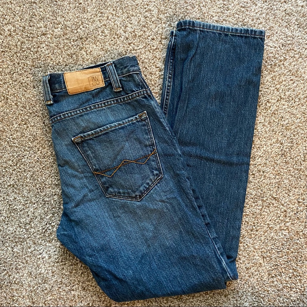 FREEWORLD Jeans men 30 Straight Leg Jeans NIGHT TRAIN REGULAR Denim Blue Jeans